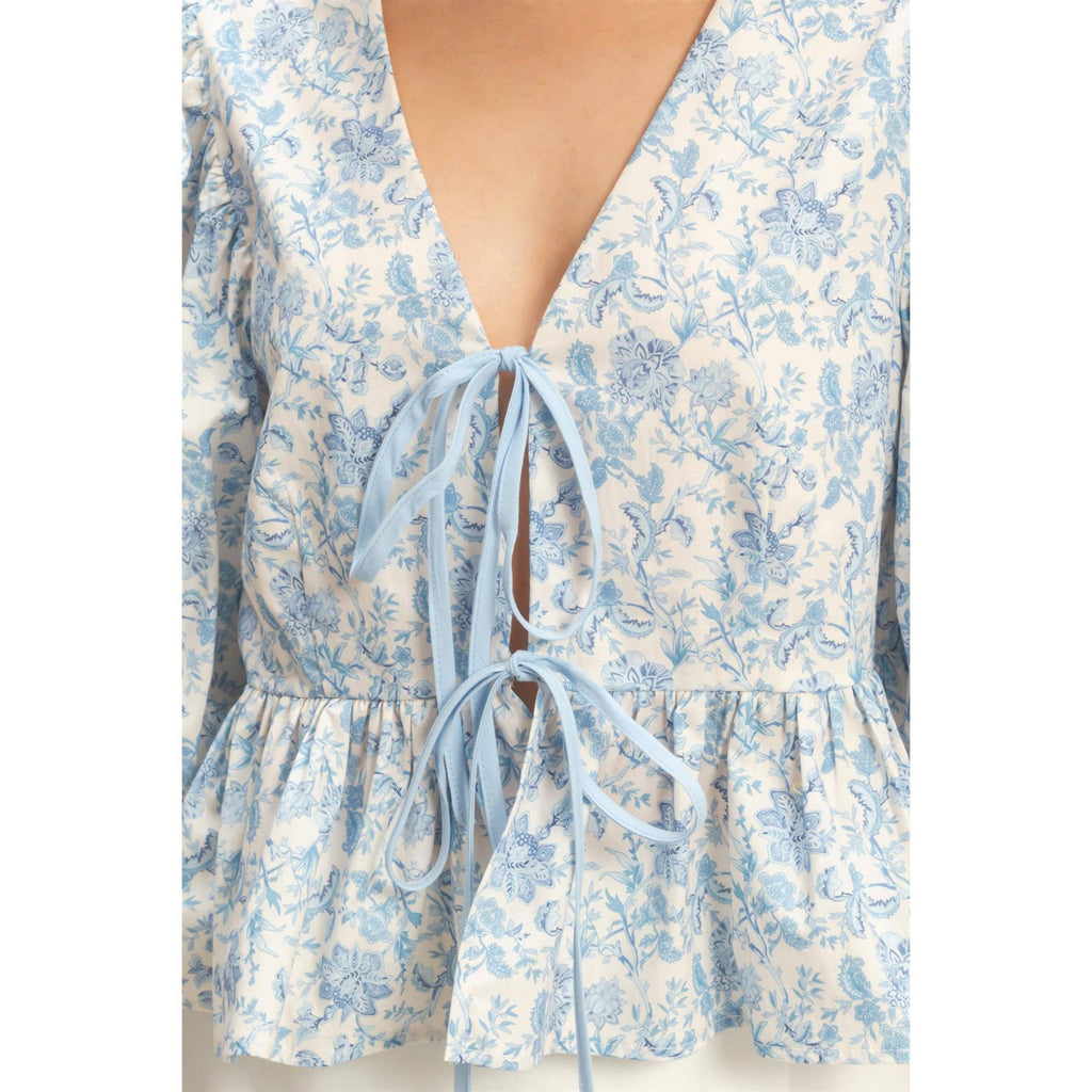 Blossom Tie-Front Top