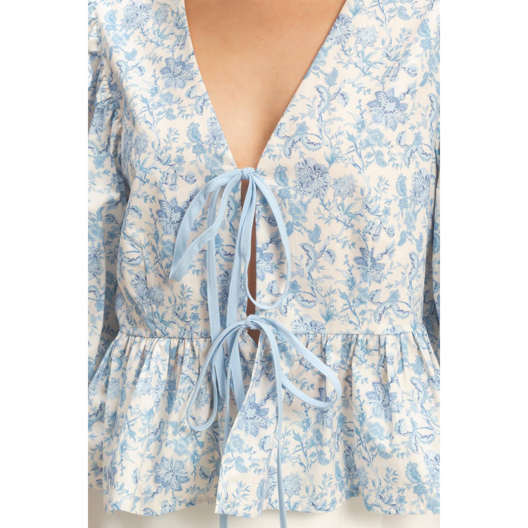Blossom Tie-Front Top
