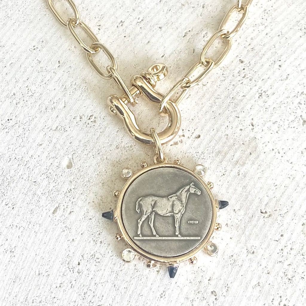 The Victoria Horse Coin Necklace