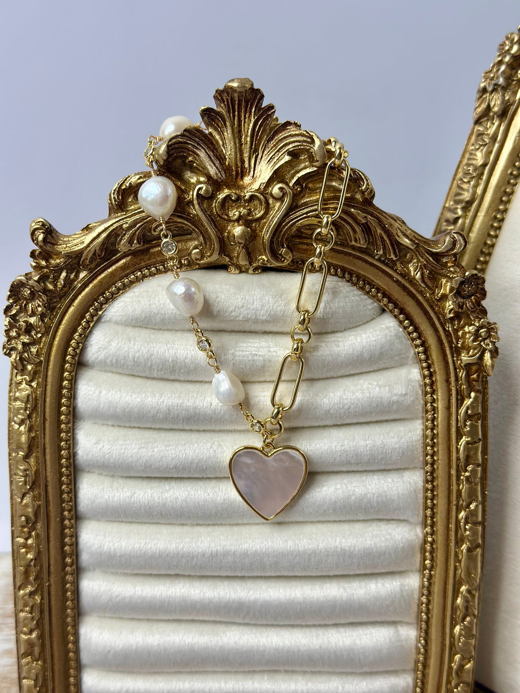 Rosalie Pearl Heart Bracelet