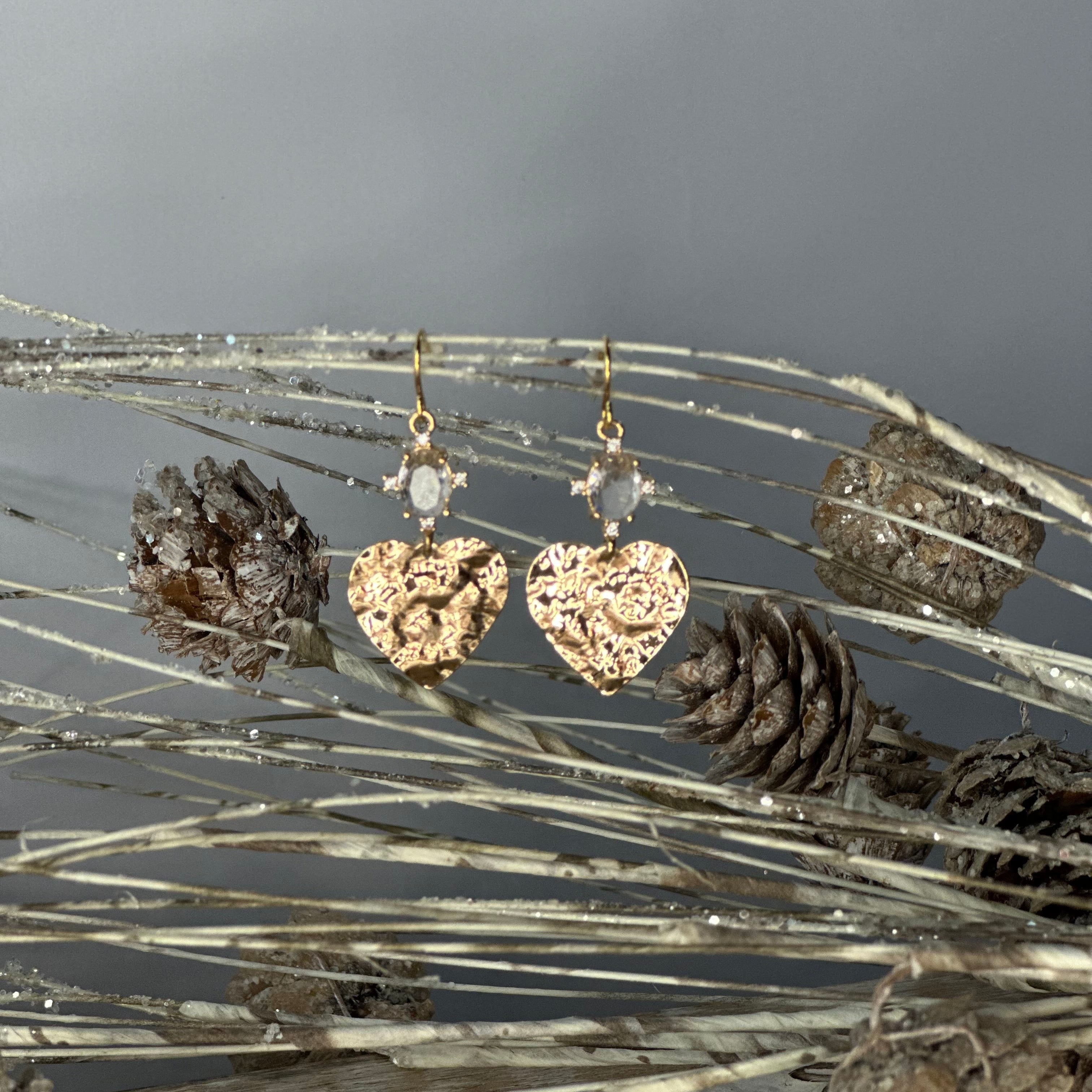 The Adeline Heart Earrings