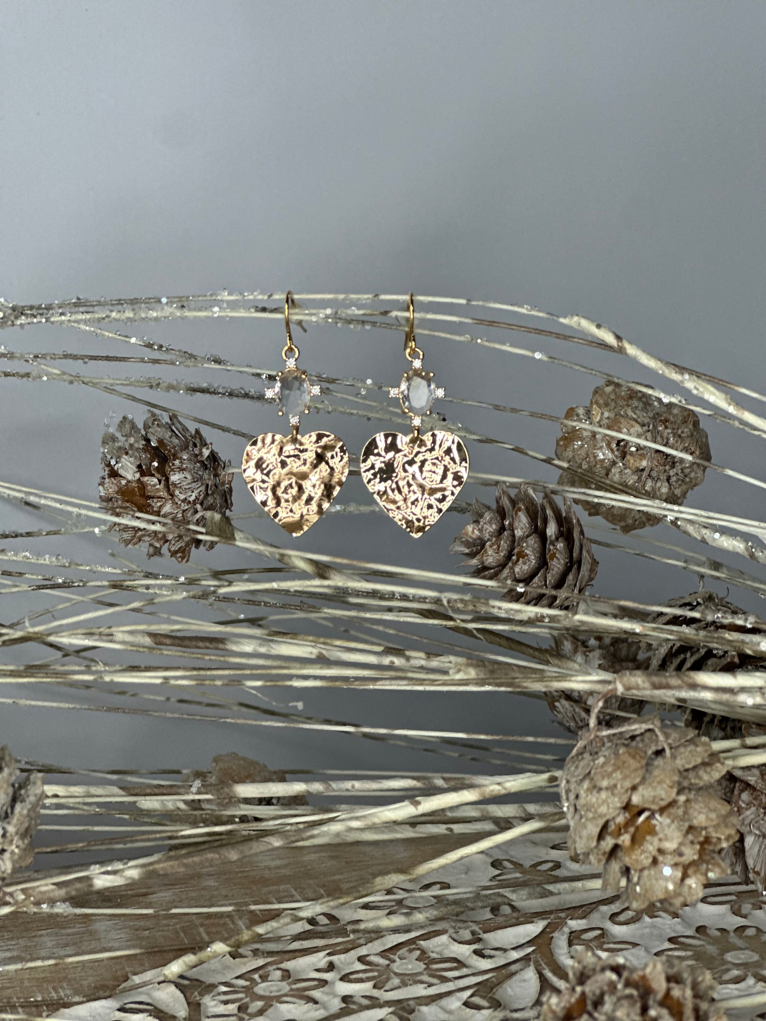 The Adeline Heart Earrings