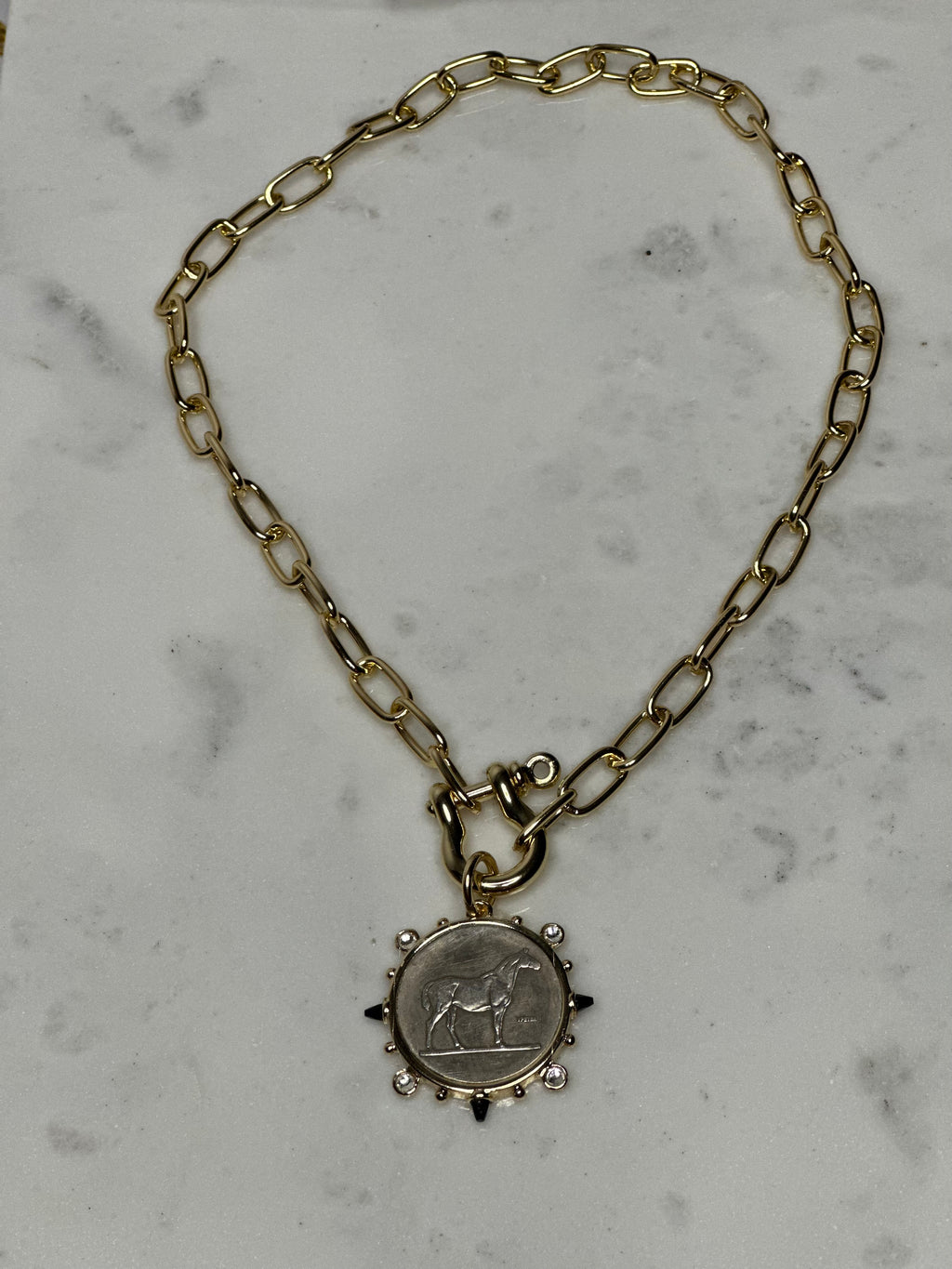 The Victoria Horse Coin Necklace
