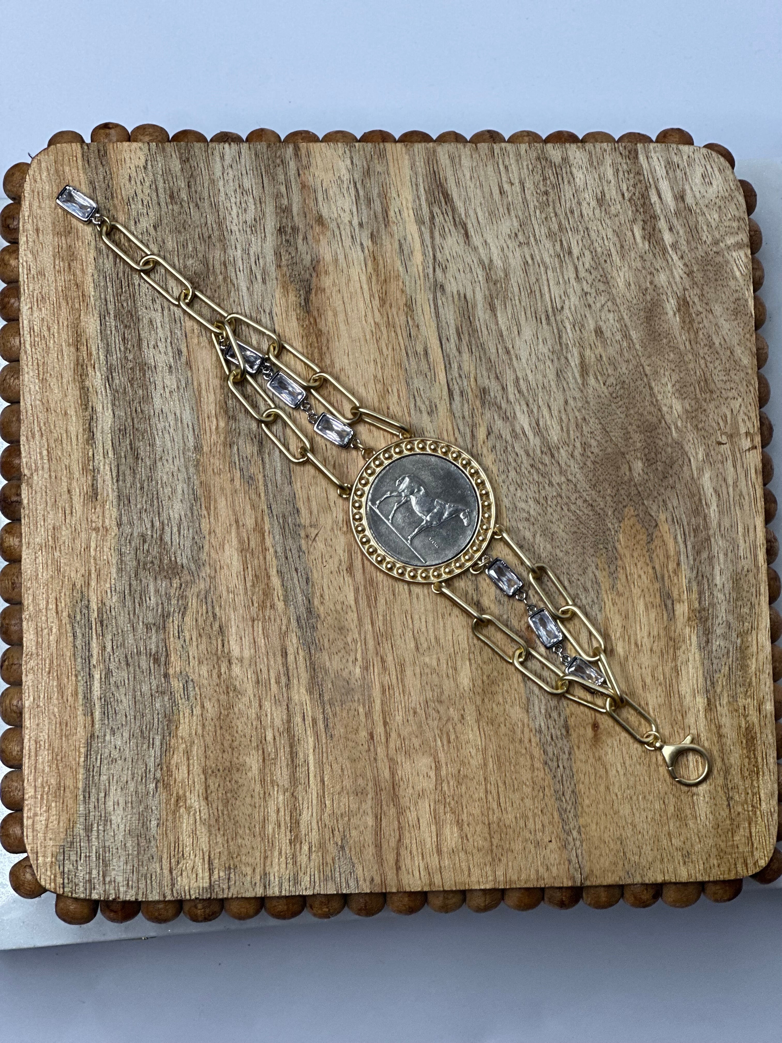 The Victoria Horse Coin Bracelet