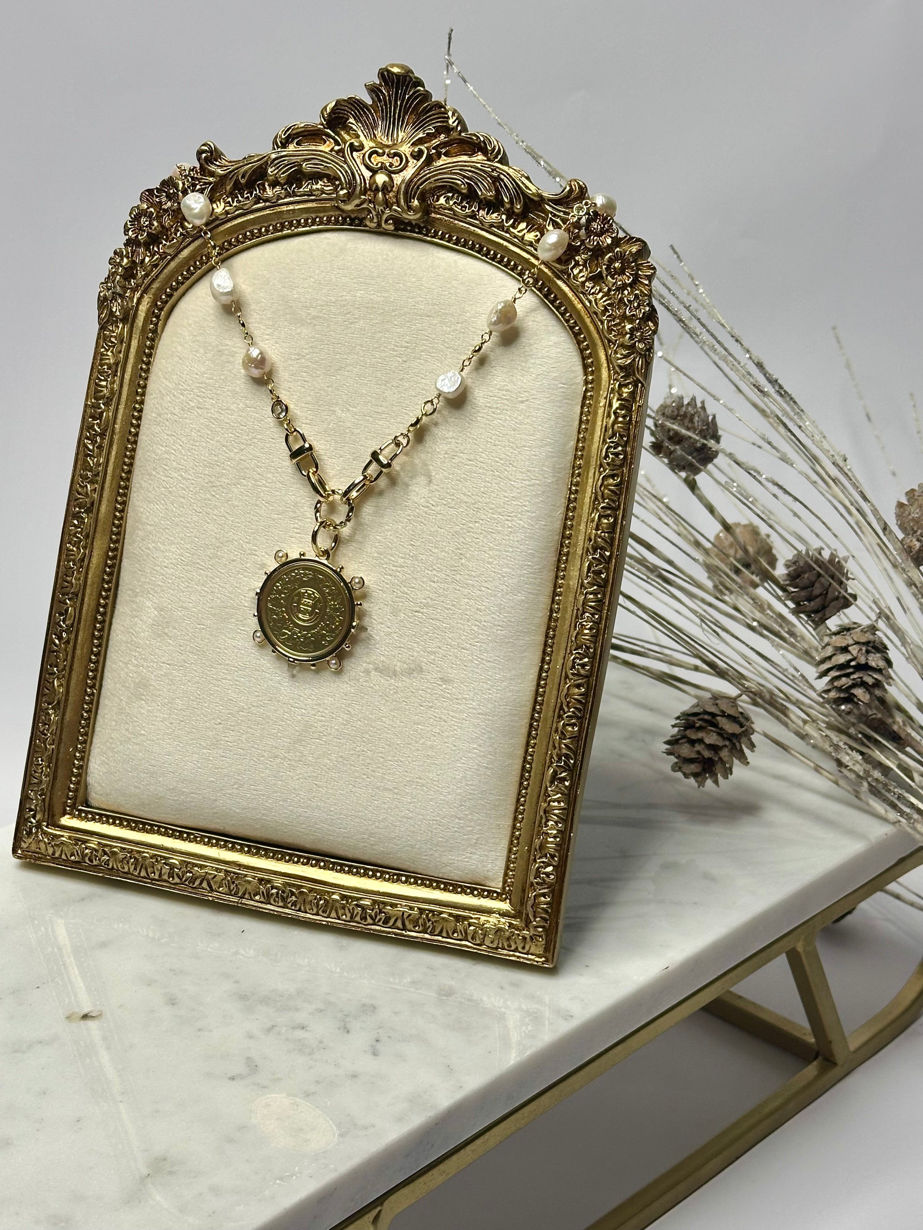 The Amelie Coin Pearl Necklace