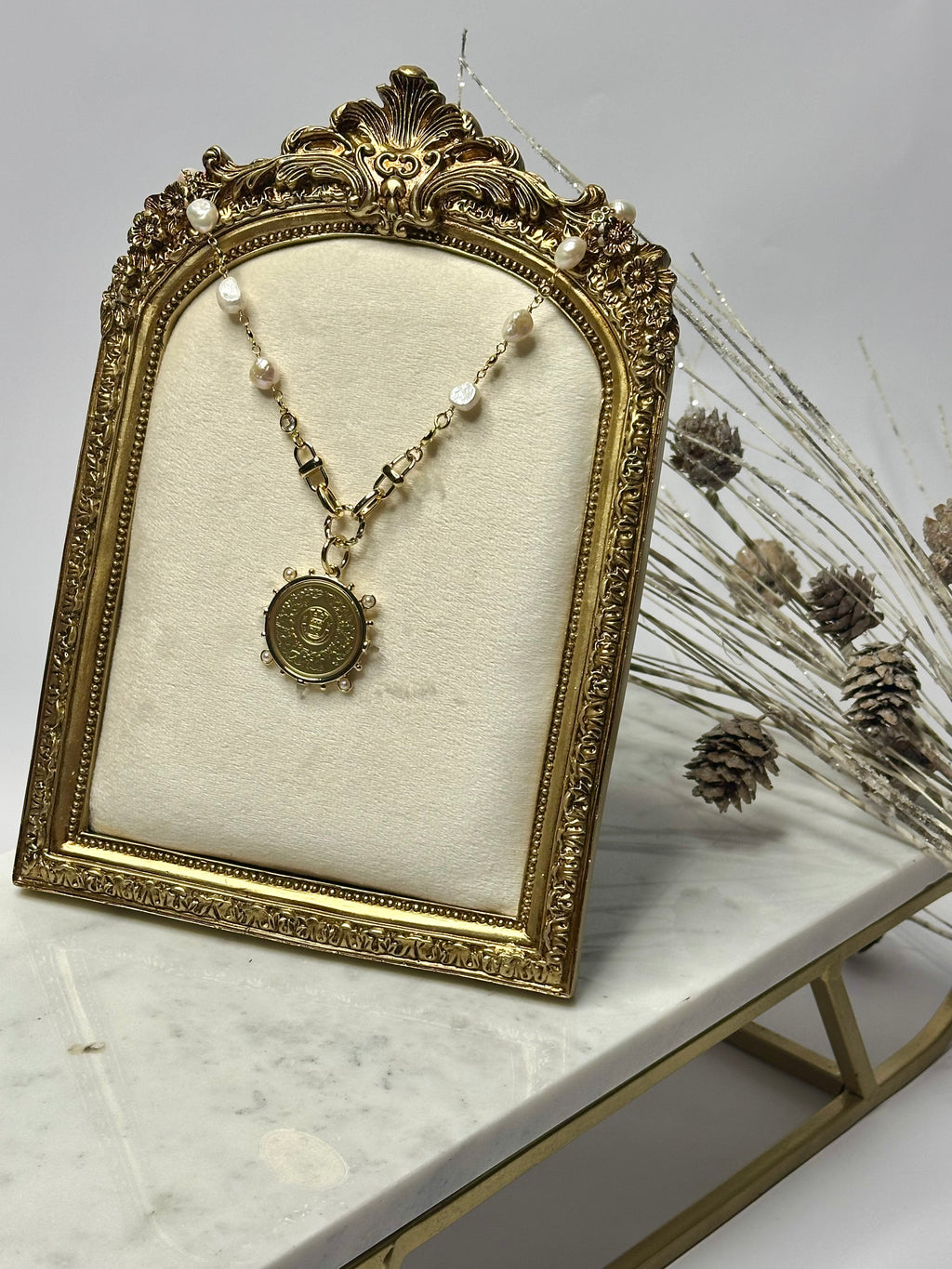 The Amelie Coin Pearl Necklace