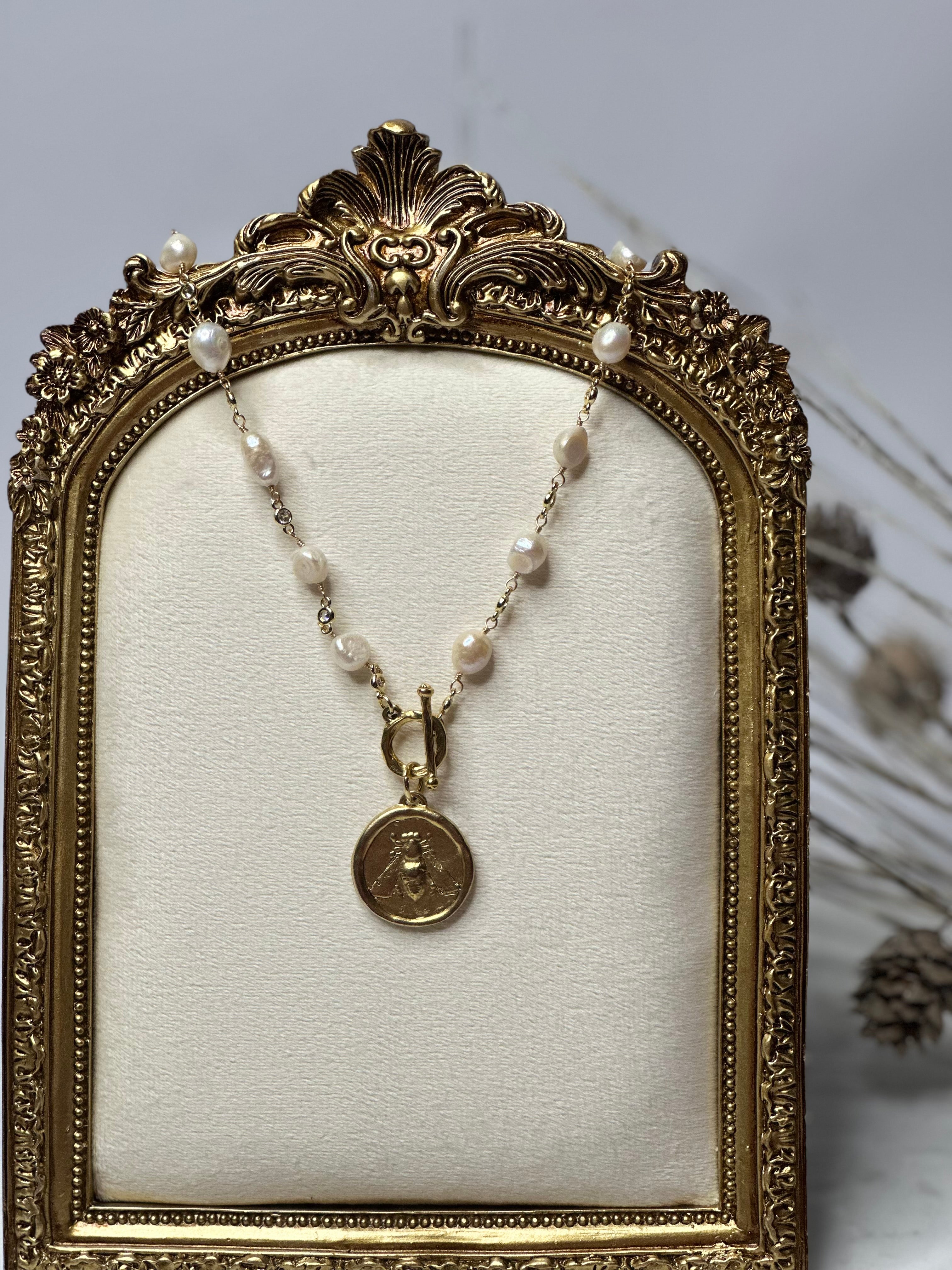 The Amber Bee Necklace