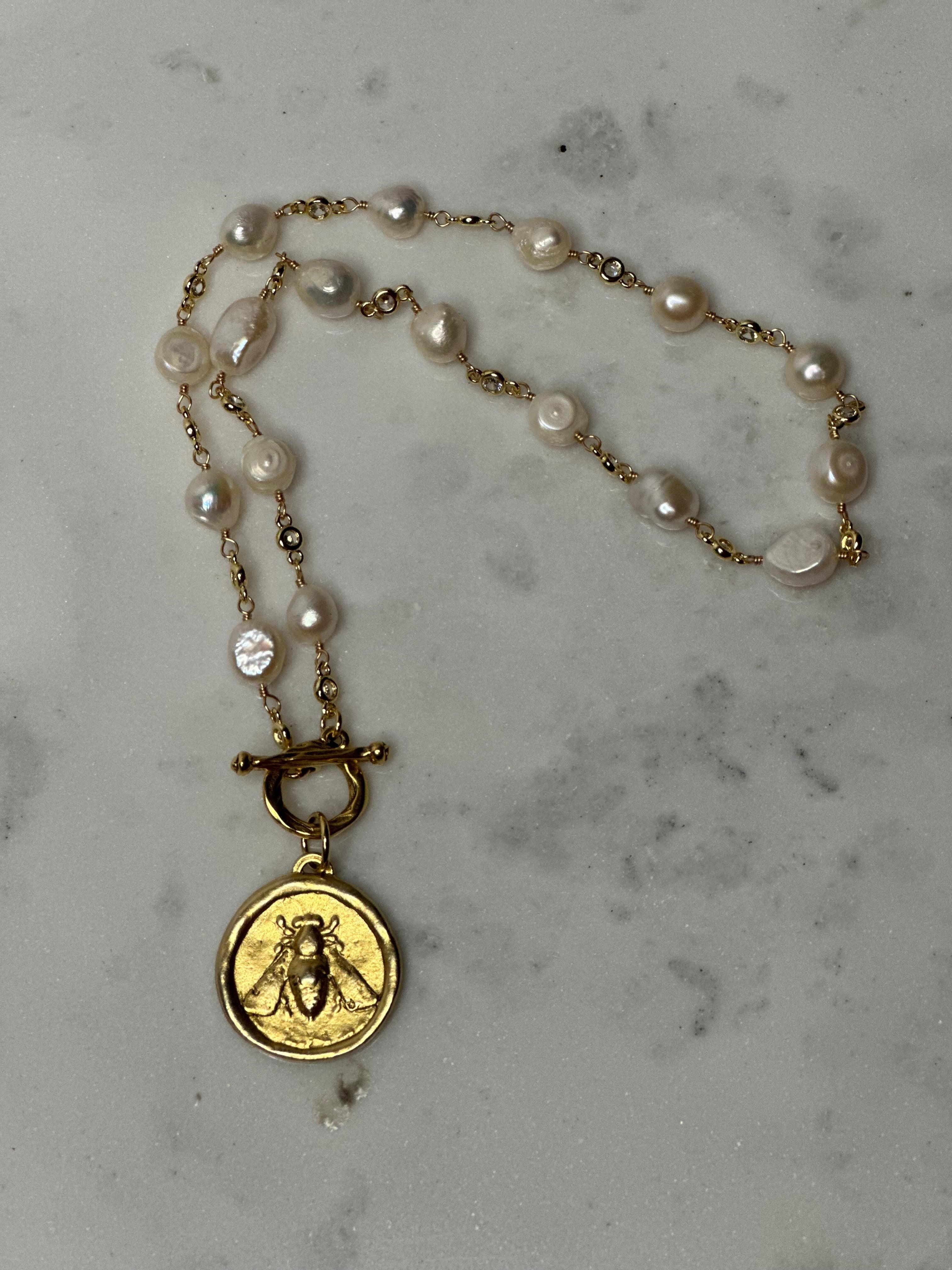 The Amber Bee Necklace