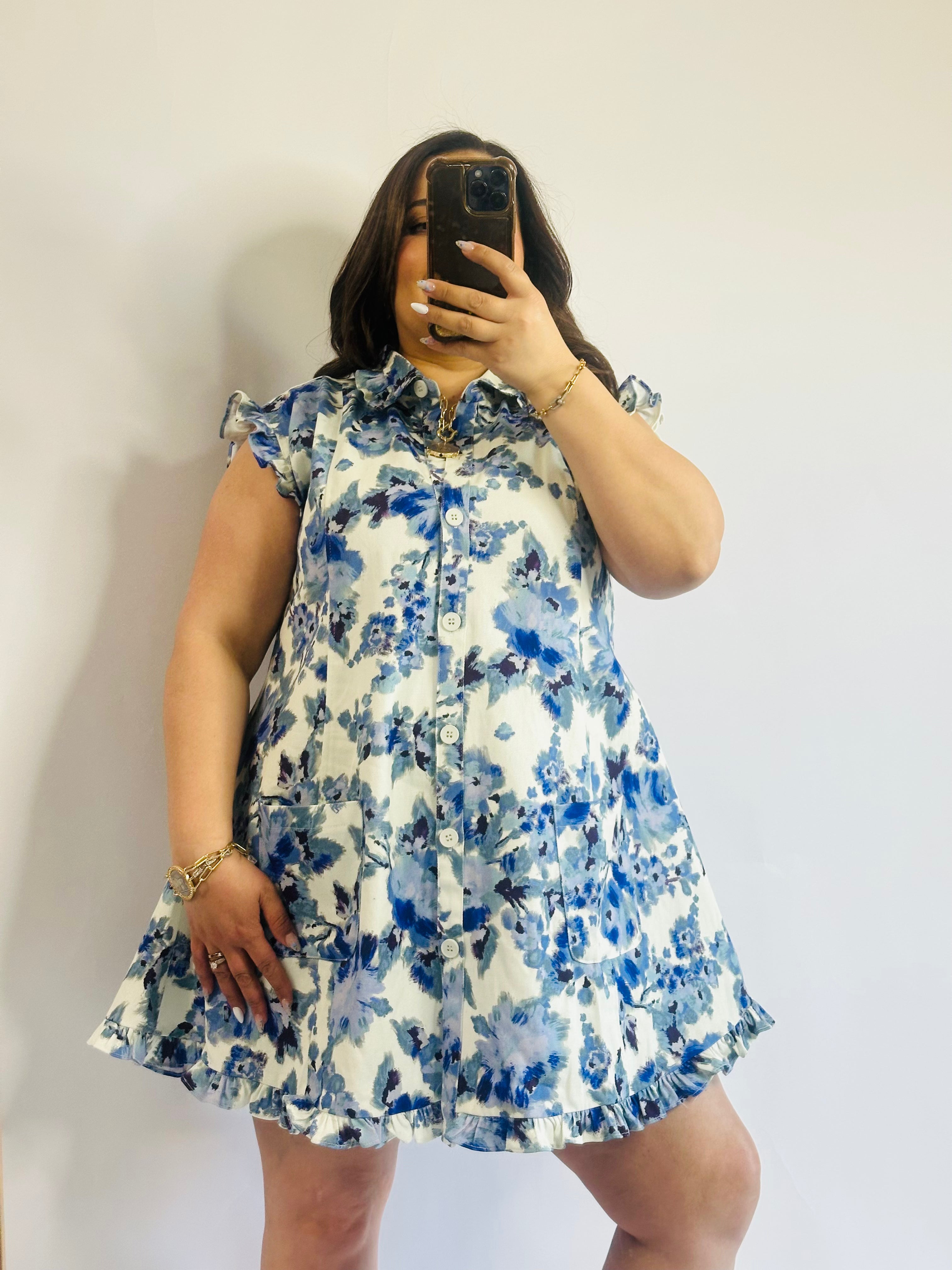 Daisy Ruffle Mini Dress