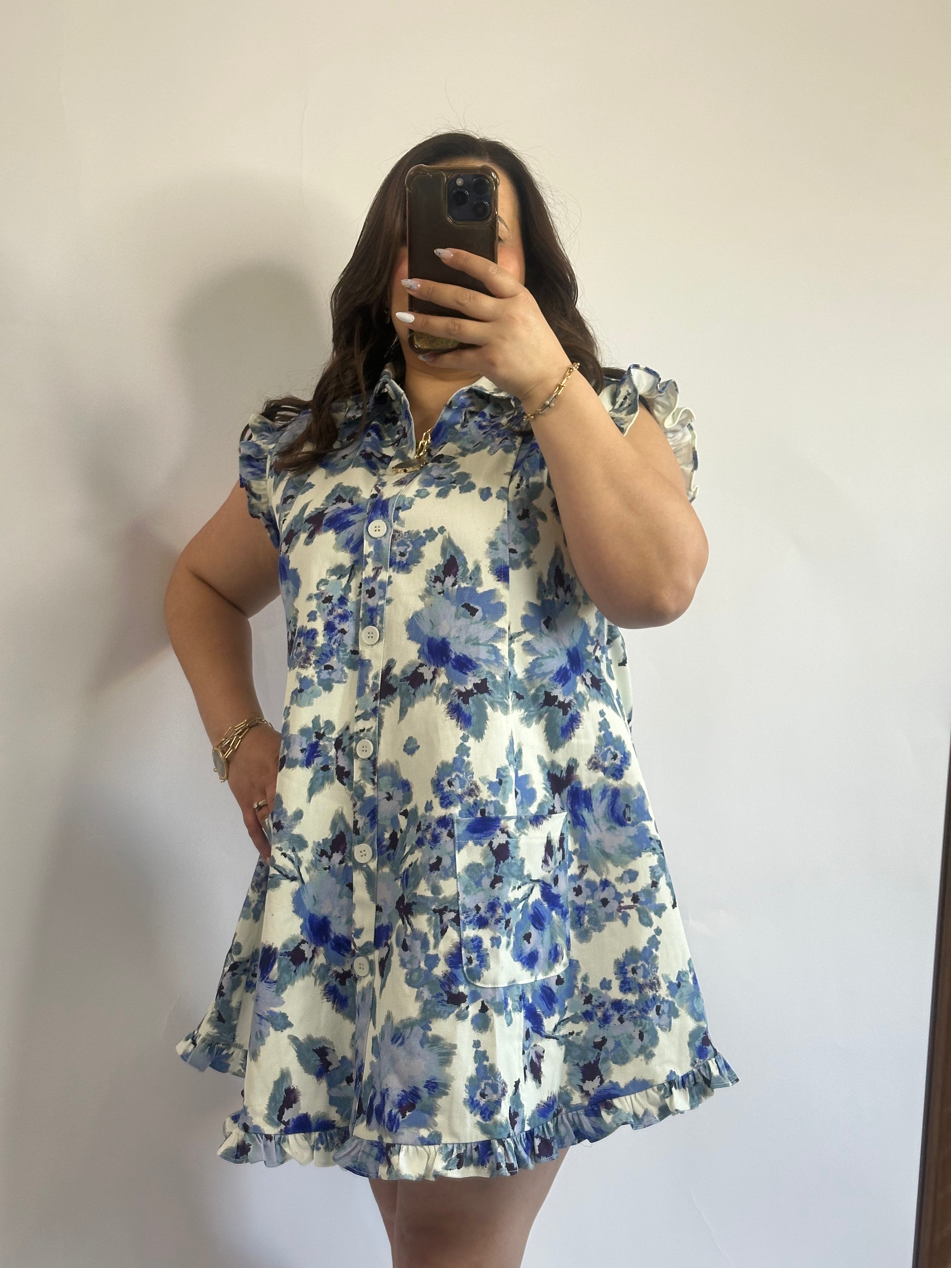 Daisy Ruffle Mini Dress