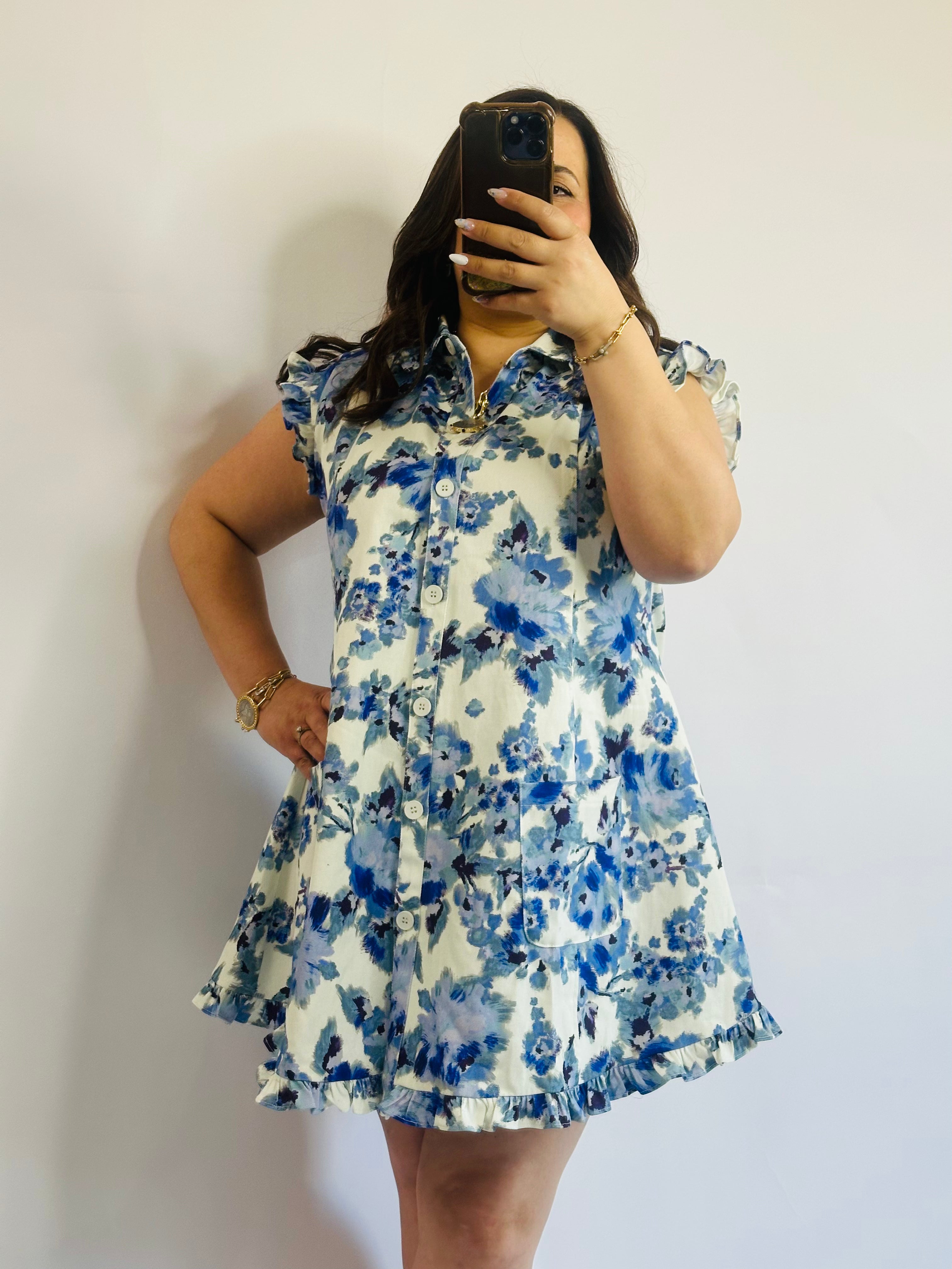 Daisy Ruffle Mini Dress