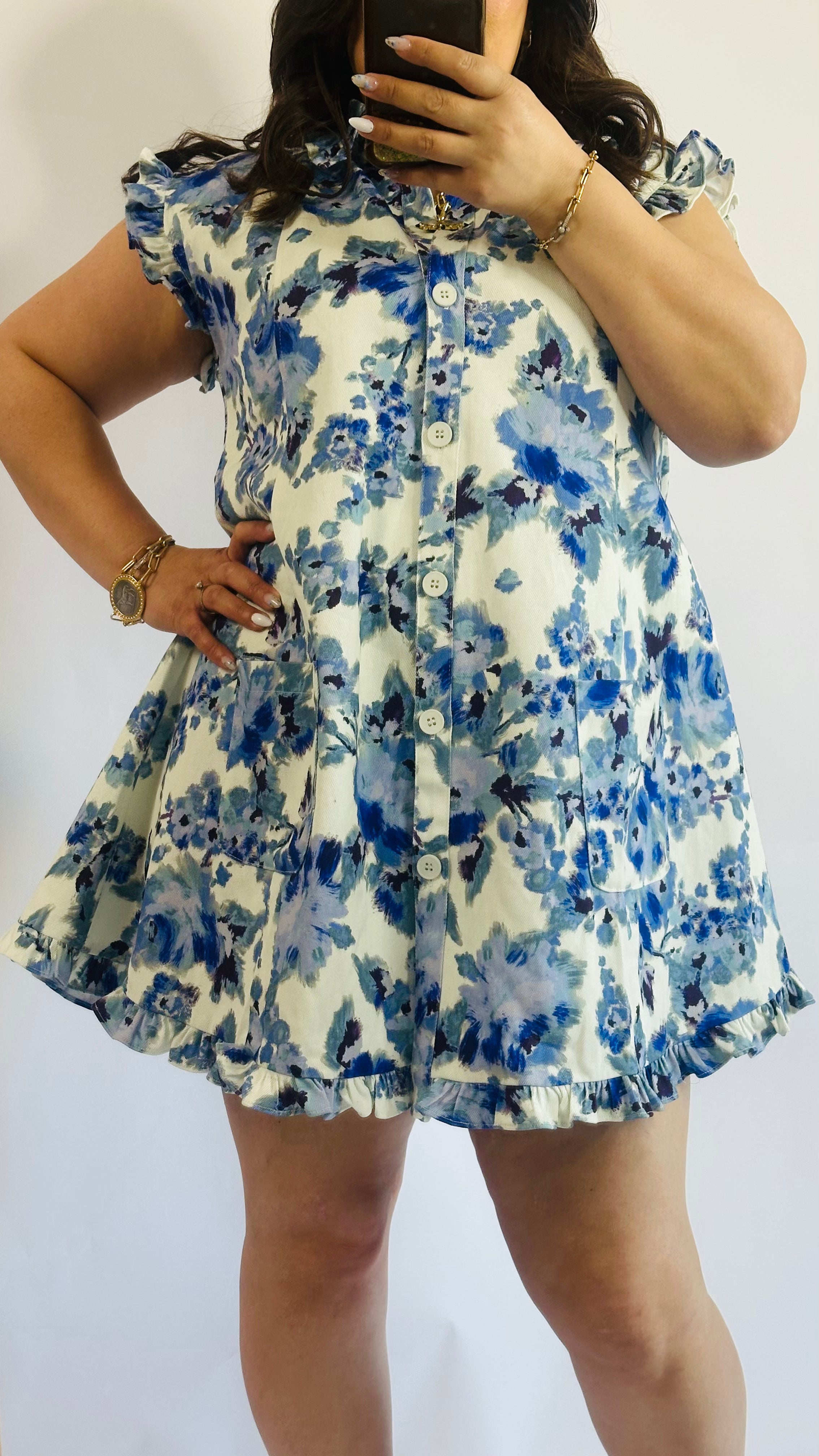 Daisy Ruffle Mini Dress