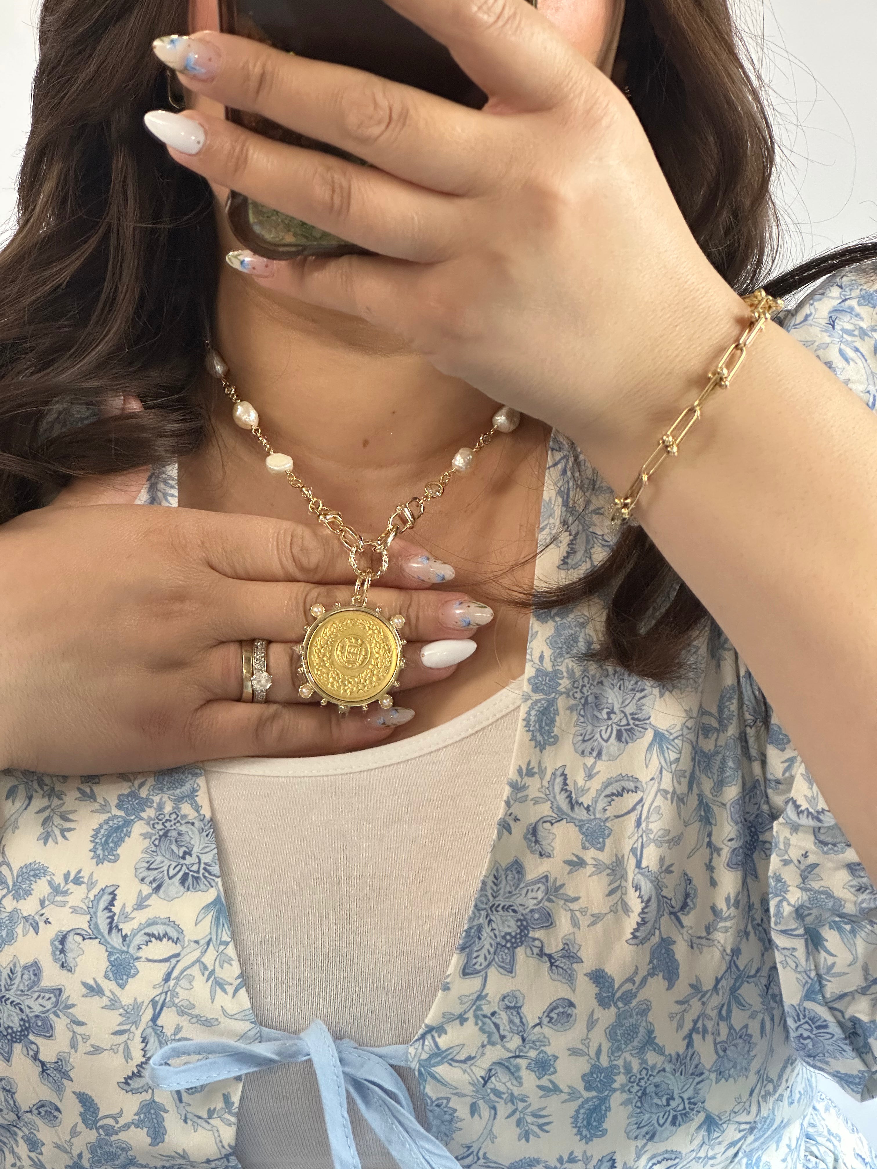 The Amelie Coin Pearl Necklace