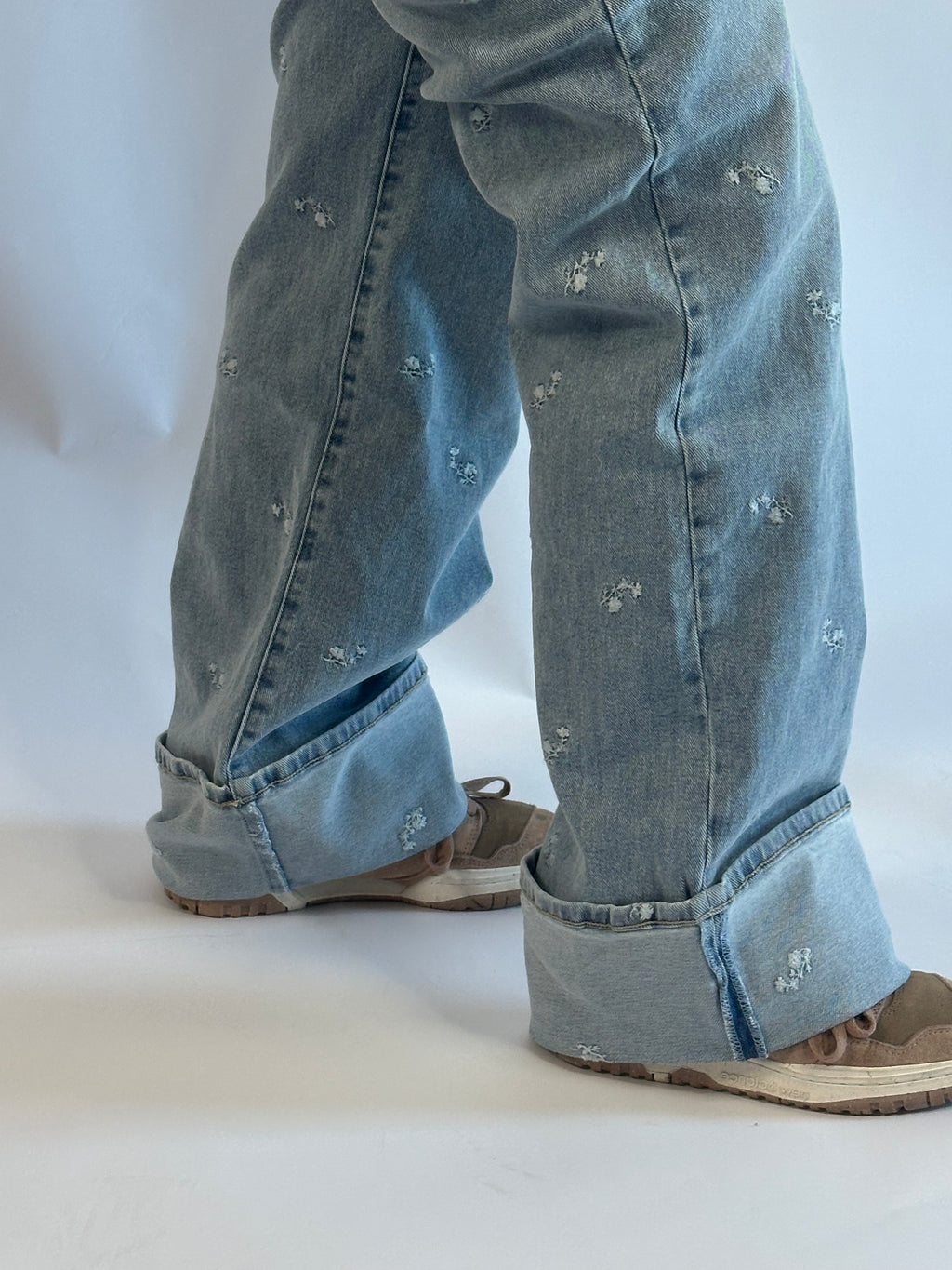 Wildflower Embroidered Denim