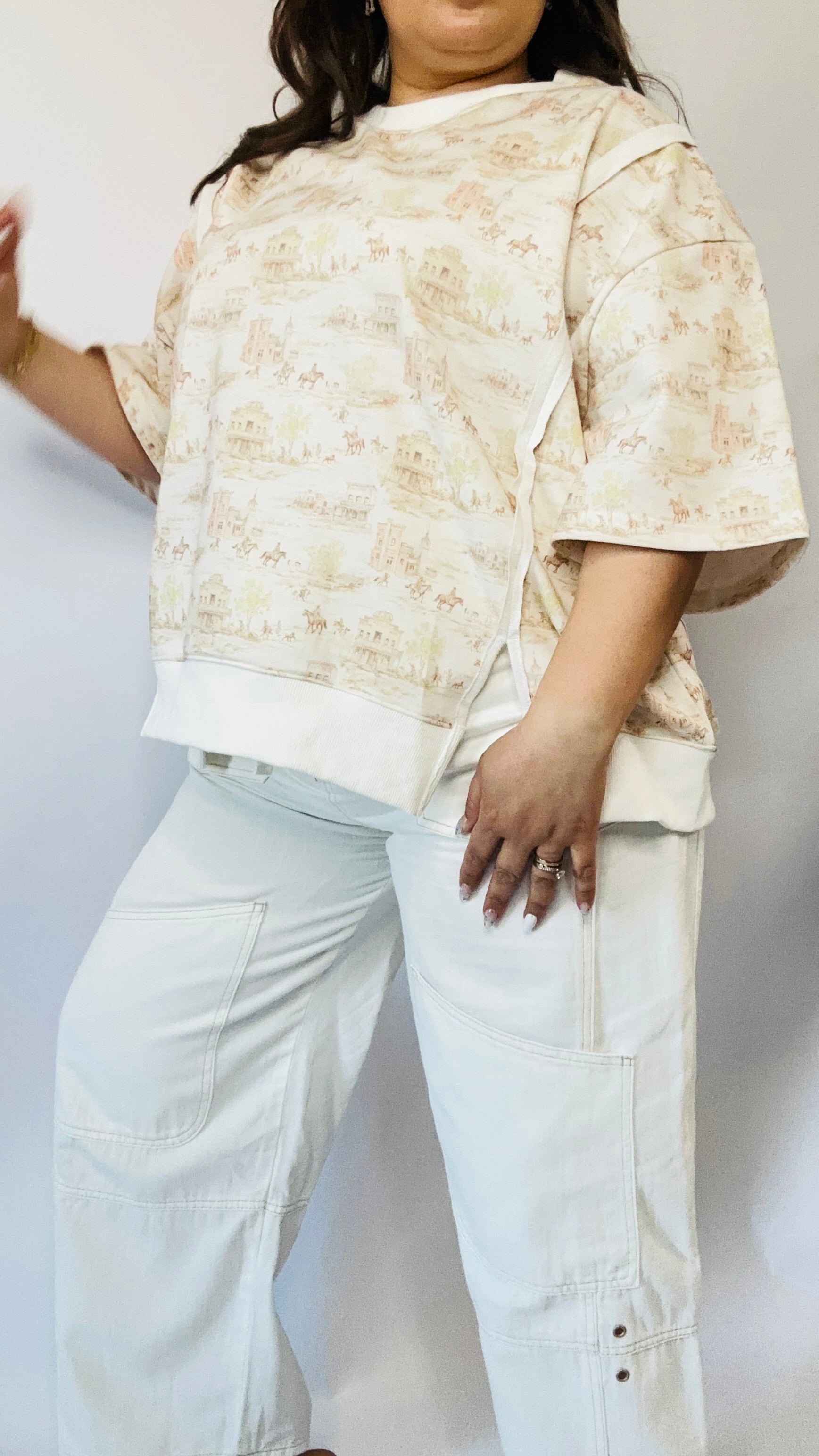 Bianca Grommet Crop Wide Leg Jeans