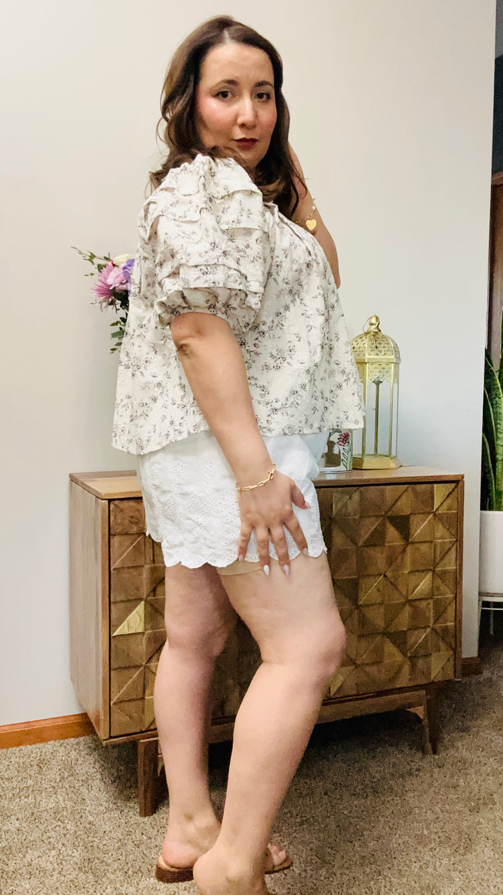 Camille Floral Puff Sleeve Top