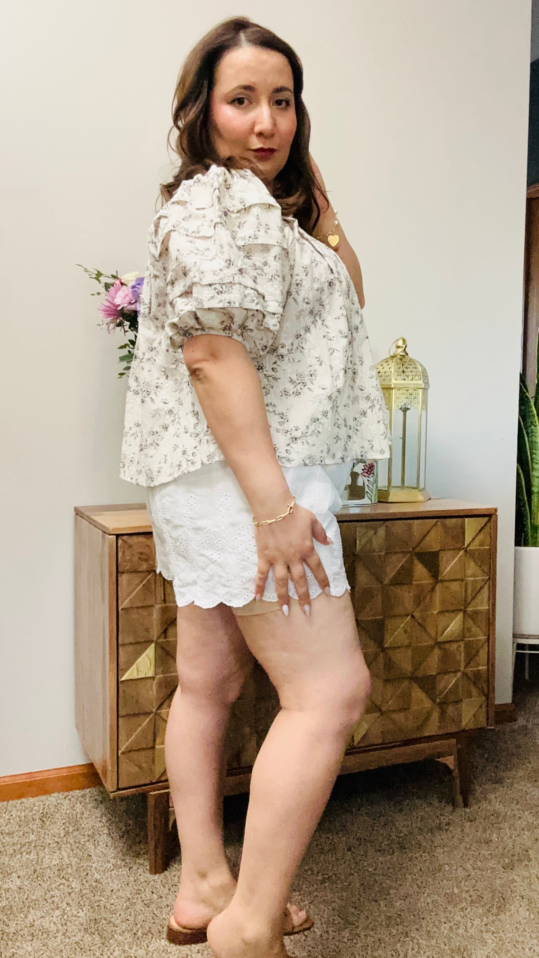 Camille Floral Puff Sleeve Top