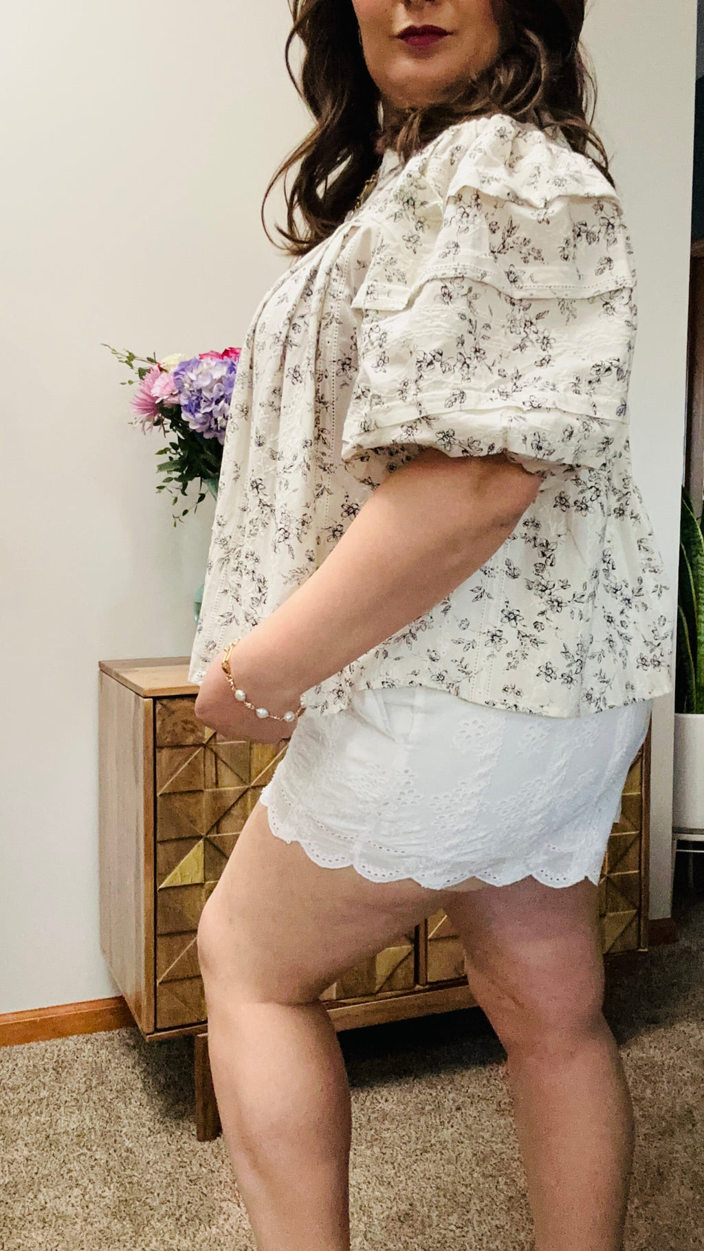 Camille Floral Puff Sleeve Top