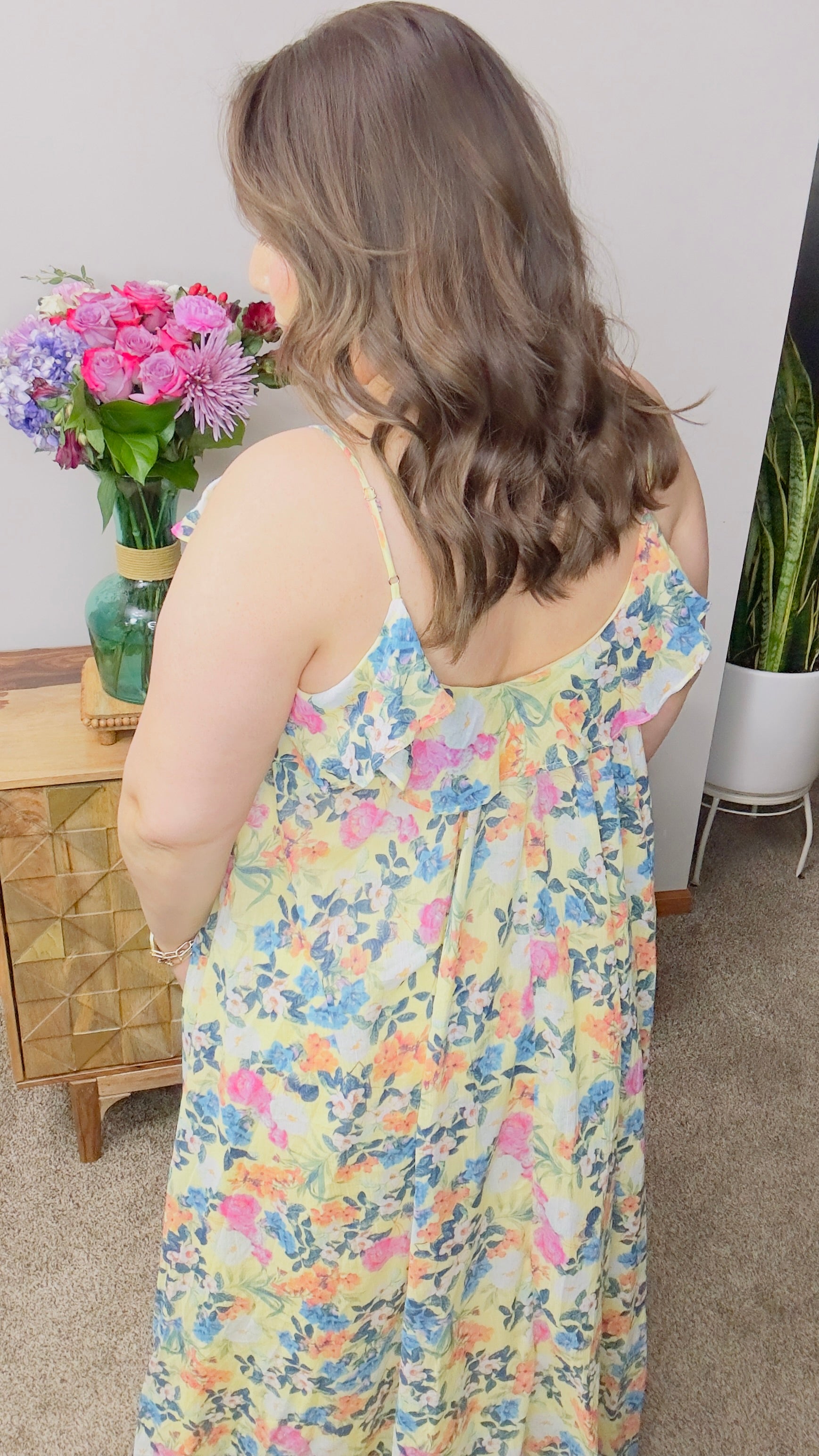 Azilea Floral Tiered Maxi Dress