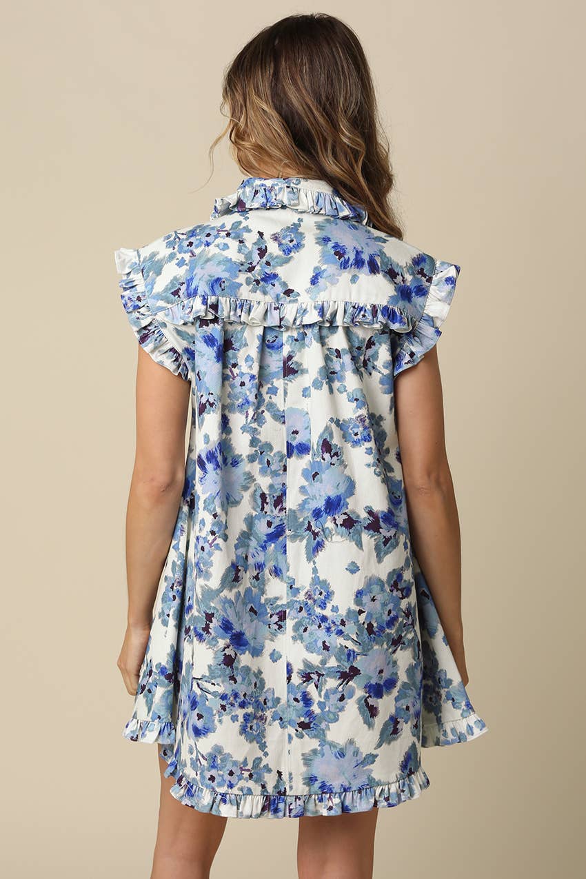 Daisy Ruffle Mini Dress