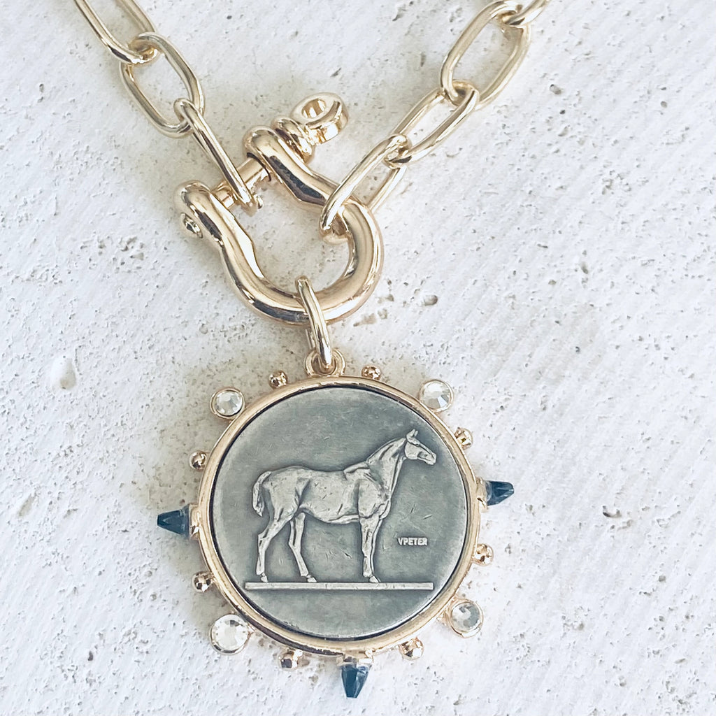 The Victoria Horse Coin Necklace
