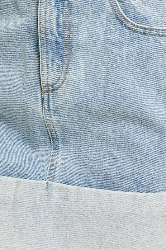 Meadow High-Waisted Denim Mini Skirt